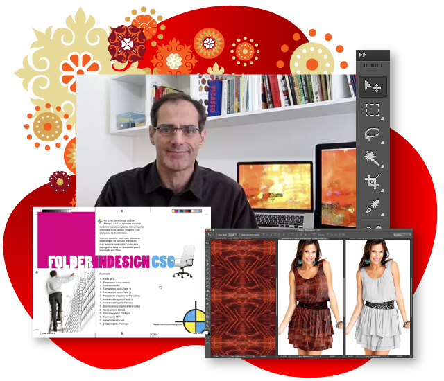 Aprenda Photoshop, Illustrator e InDesign.